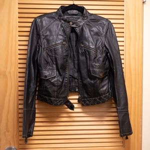 Zara Leather Moto Jacket
